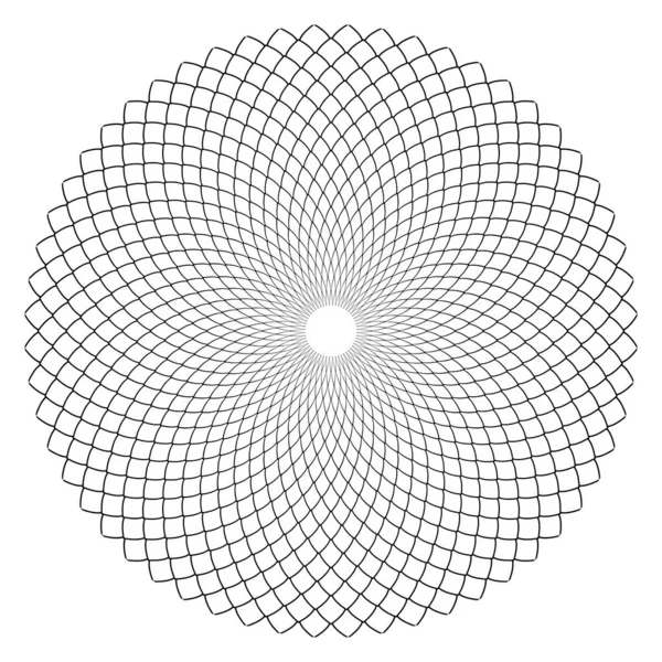 Cirkel geometrische patroon. Ontwerpelement. — Stockvector