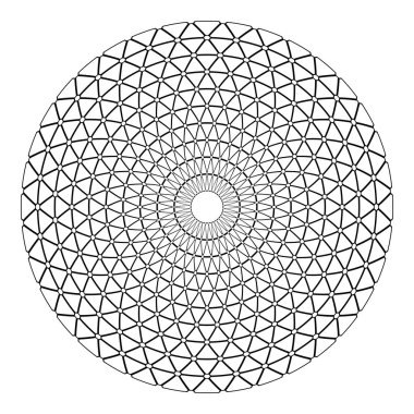 Daire geometrik deseni. Tasarım elemanı.