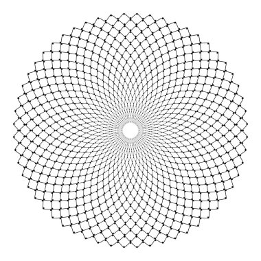 Daire geometrik deseni. Tasarım elemanı. 