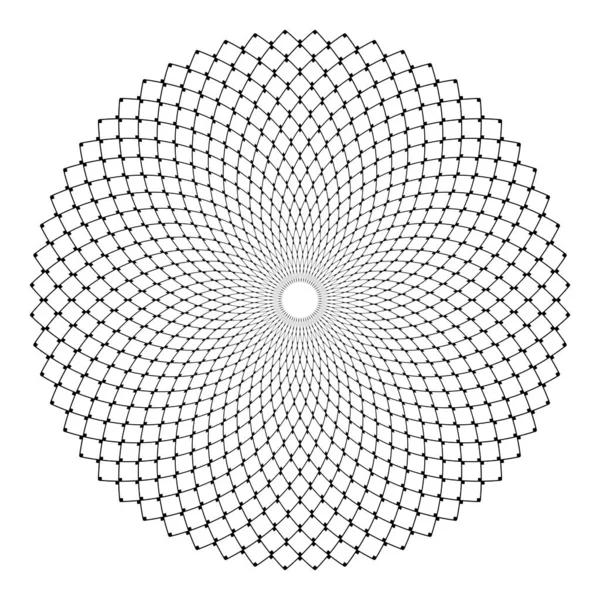 Geometrický vzorek kruhu. Návrhových prvků. — Stockový vektor