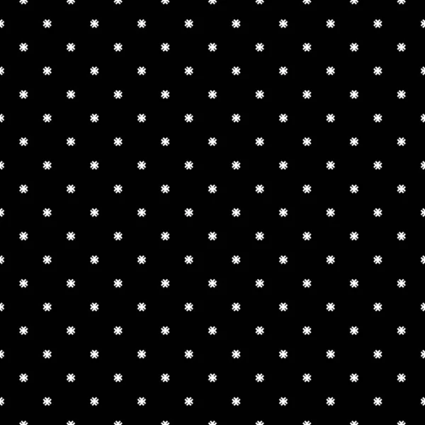 Modèle pointillé sans couture. Pois carrés blancs sur fond noir . — Image vectorielle