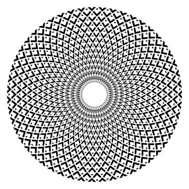 Daire geometrik deseni. Tasarım elemanı.