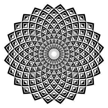 Daire geometrik deseni. Tasarım elemanı. 