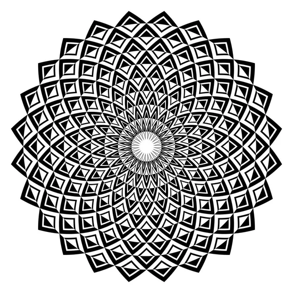 Cercle motif géométrique. Élément de conception . — Image vectorielle