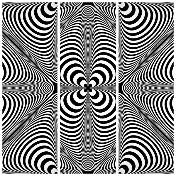 Op art lines pattern.