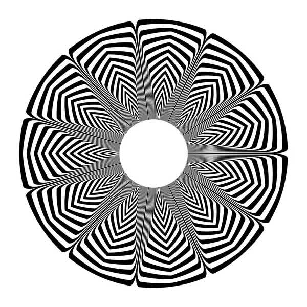 Kreis geometrisches Muster. Gestaltungselement. Textur der Linien. — Stockvektor