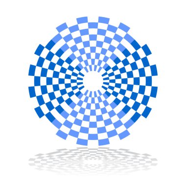 Daire tasarım öğesi. Yuvarlak geometrik desen.