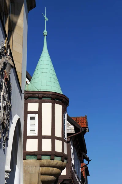 Fragmento de edificio medieval en Celle, Alemania . —  Fotos de Stock