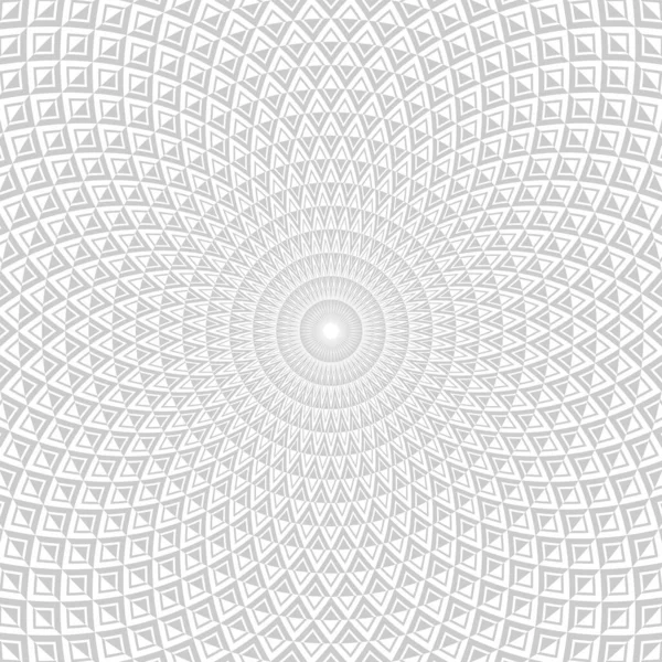 Circle geometric pattern. White textured background. — Stock Vector