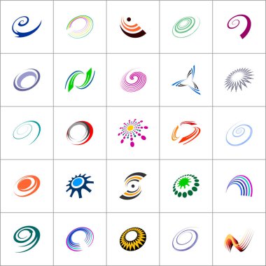 tasarım öğeleri kümesi. renk simgeleri.