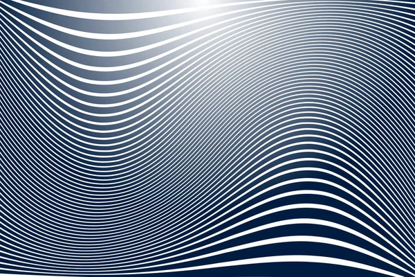Wavy lines pattern and texture. Abstract design. — Stock Vector