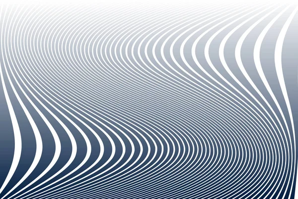 Wavy lines pattern and texture. Abstract design. — Stock vektor