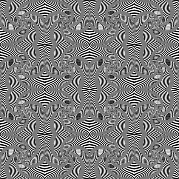 Senza soluzione di continuità op art pattern. Struttura delle linee . — Vettoriale Stock