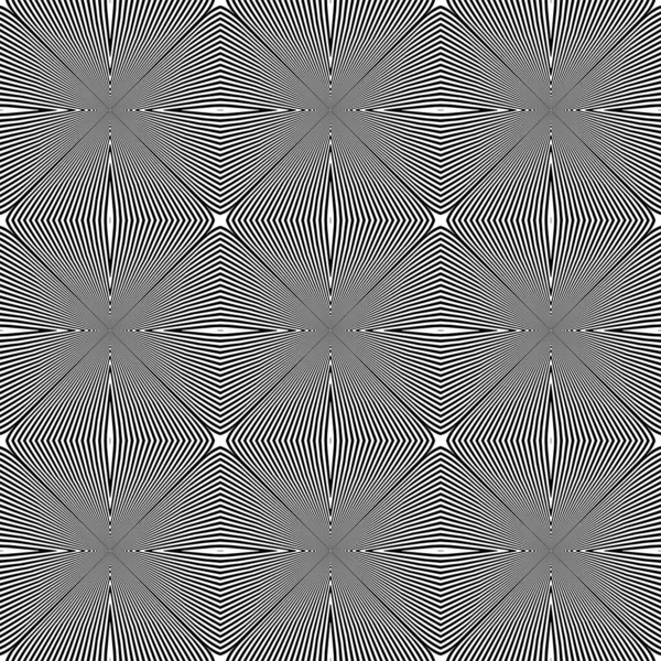 Motivo geometrico senza cuciture op art. Struttura controllata . — Vettoriale Stock