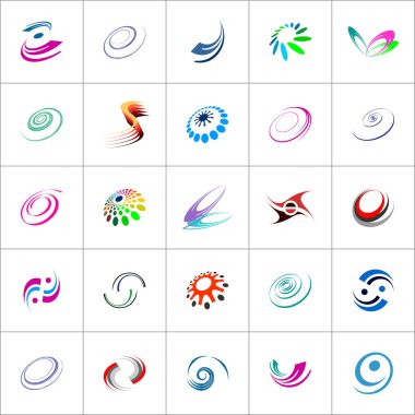 tasarım öğeleri kümesi. renk simgeleri.