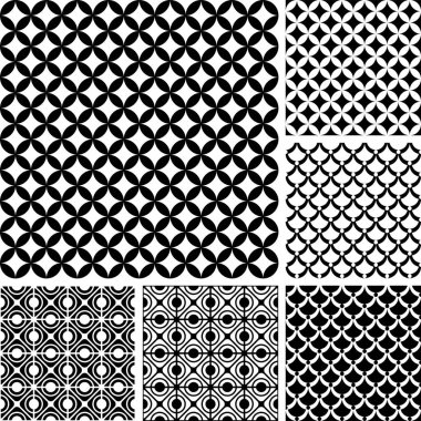 Dikişsiz desen ayarlayın. geometrik dokular.