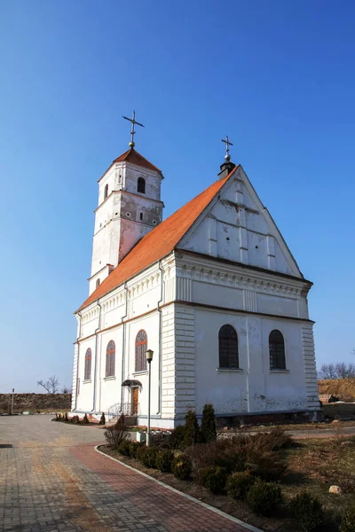 Středověká Budova Pravoslavné Církve Zaslavlu Bělorusko — Stock fotografie