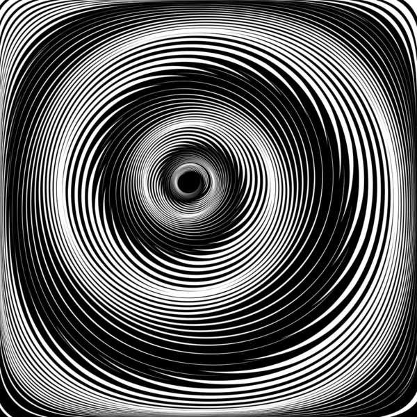 Abstract Spiral Swirl Motion Vortex Illusion Vector Art — Stock Vector