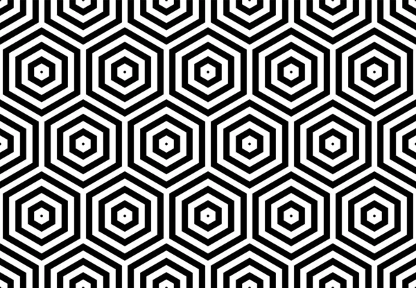 Patrón Hexagones Sin Costura Textura Geométrica Arte Vectorial — Vector de stock