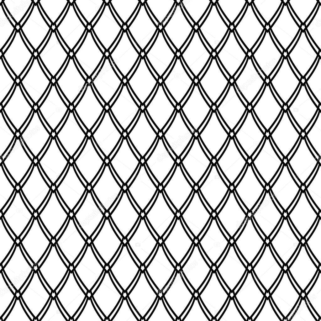 Seamless netting texture. Lattice pattern. Vector art.