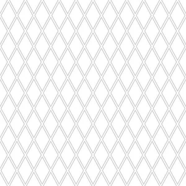 Seamless Geometric Diamonds Net Pattern Grid Light Grey Texture White — 图库矢量图片