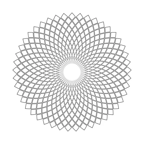 Circle Rotation Pattern Abstract Geometric Design Element Vector Art — 스톡 벡터