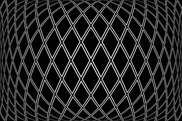 3D黒の背景にダイヤモンドパターン 凸幾何学的テクスチャ ベクトルアート — ストックベクタ