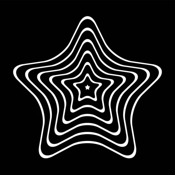 星形の抽象的なデザイン要素 線のパターン ベクトルアート — ストックベクタ