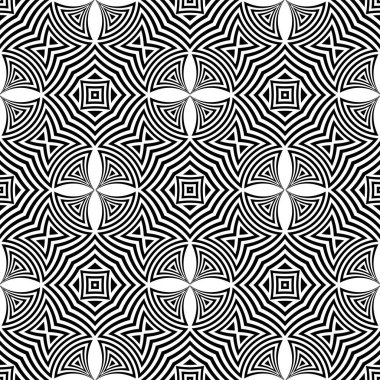 Soyut dekoratif geometrik kusursuz desen ve doku. Vektör sanatı.