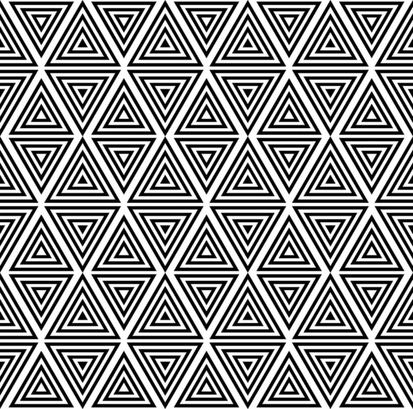 Naadloze Geometrische Driehoeken Patroon Textuur Vectorkunst — Stockvector