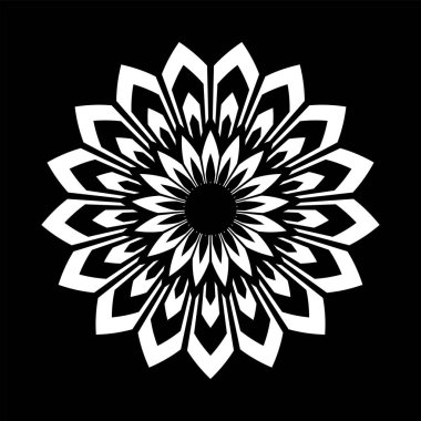 Soyut dekoratif geometrik tasarım öğesi. Vektör sanatı.