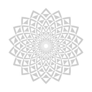 Soyut geometrik desen daire şeklinde dekoratif tasarım elemanı olarak. Vektör sanatı.