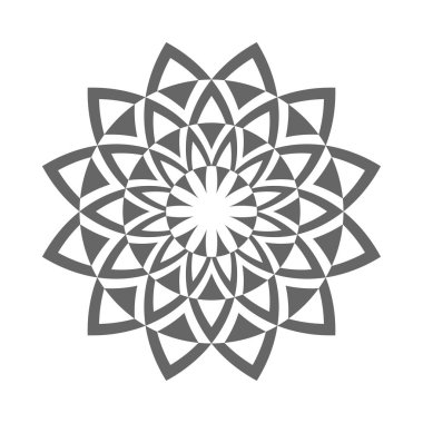 Soyut dekoratif daire tasarımı ögesi. Vektör sanatı.