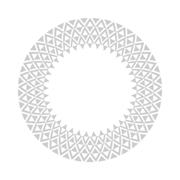 Cercle Motif Géométrique Pour Cadre Rond Décoratif Art Vectoriel — Image vectorielle