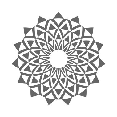 Soyut dekoratif daire tasarımı ögesi. Vektör sanatı.