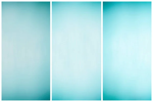 Zestaw Abstrakcyjnych Banerów Pionowych Kolorze Turkusowym Jako Tryptyk — Zdjęcie stockowe