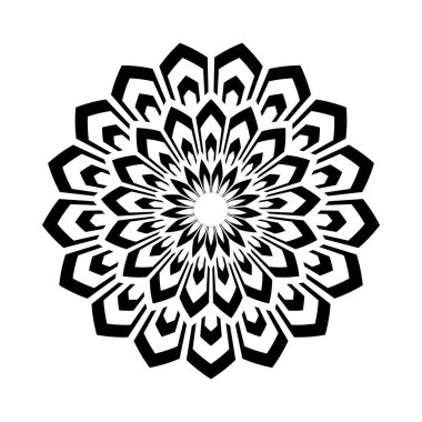 Soyut dekoratif geometrik daire tasarım elemanı. Vektör sanatı.