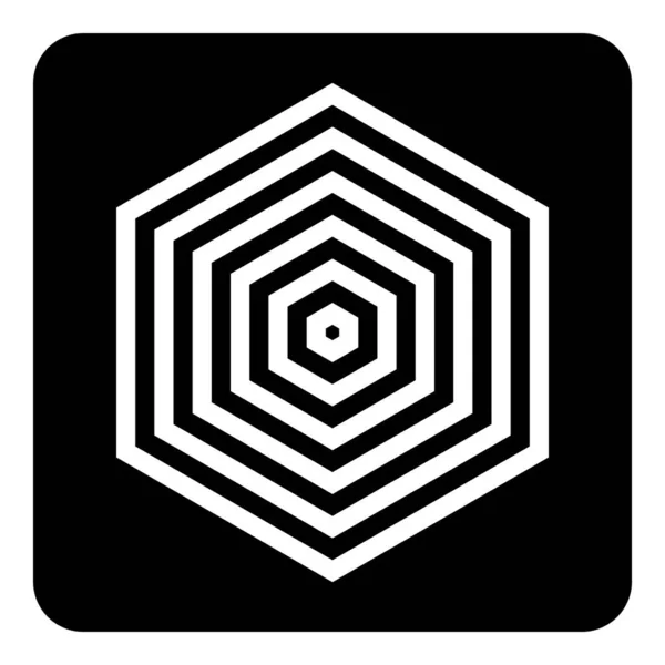 Abstract Geometric Icon Hexagon Shape Design Element Vector Art — Stock Vector