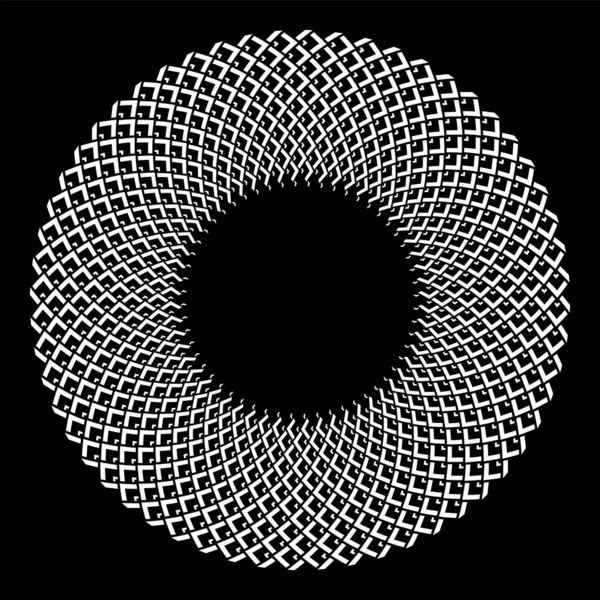 Abstraktní Dekorativní Geometrický Kruh Vektorové Umění — Stockový vektor