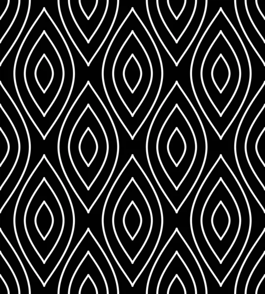 Abstract Naadloos Zwart Wit Patroon Textuur Vectorkunst — Stockvector