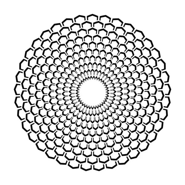Αφηρημένο Διακοσμητικό Γεωμετρικό Μοτίβο Κύκλου Διανυσματική Τέχνη — Διανυσματικό Αρχείο