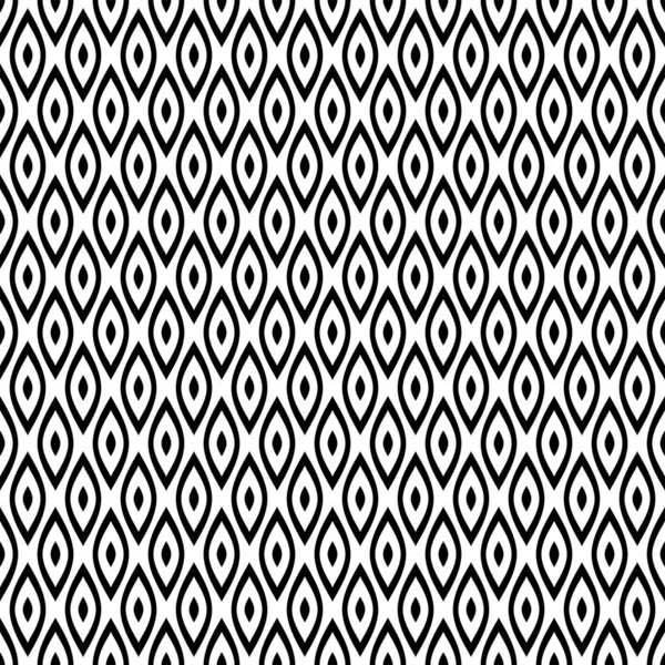 Абстрактний Безшовний Чорно Білий Візерунок Текстура Векторне Мистецтво — стоковий вектор