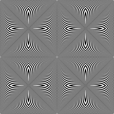 Kusursuz bir şekilde üç boyutlu illüzyonla operasyon çizgileri ve dokusu kontrol edildi. Vektör illüstrasyonu.