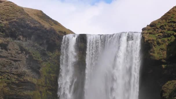 Wasserfall in Island — Stockvideo