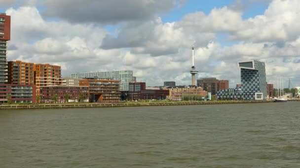 Rotterdam, a víz — Stock videók