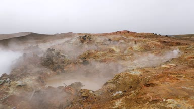 İzlanda 'da Jeotermal Etkinlik