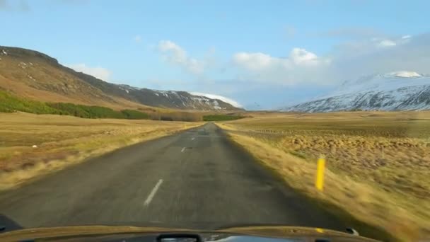 Rijden in IJsland — Stockvideo