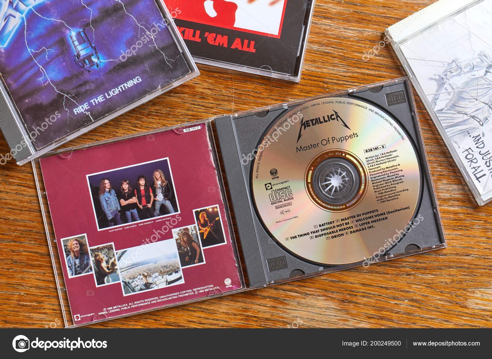 Metallica Master Of Puppets and other CDs – Stock Editorial Photo