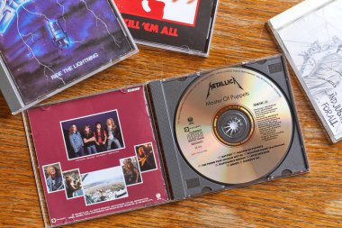 Metallica Master Of Puppets and other CDs clipart