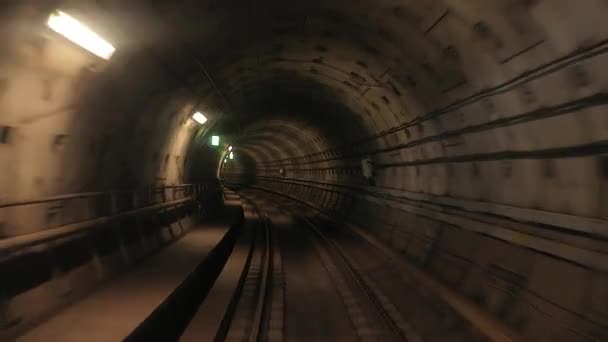 Vue du trajet en métro — Video